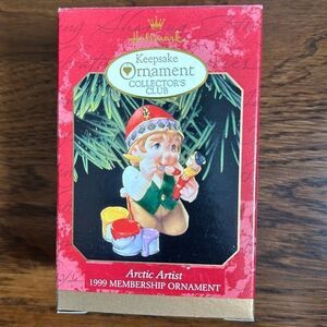 Vintage 1999 new in box Hallmark Arctic Artist‎ Keepsake Ornament